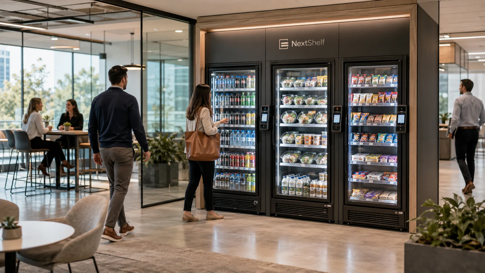 Rendering of an integrated NextShelf market environment