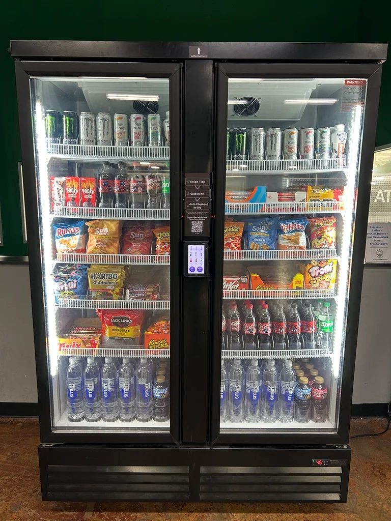 NextShelf expanded two-door grab-and-go cooler